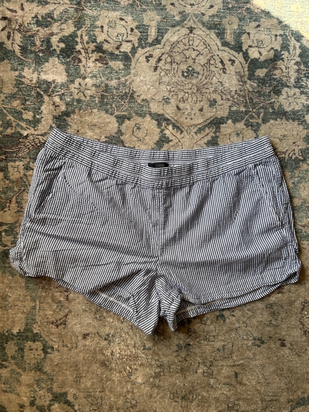 J. Crew Seersucker Shorts - Blue + Navy